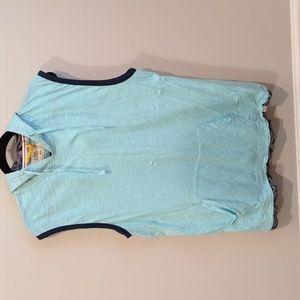 Free Planet Light Blue Sleeveless Hoodie